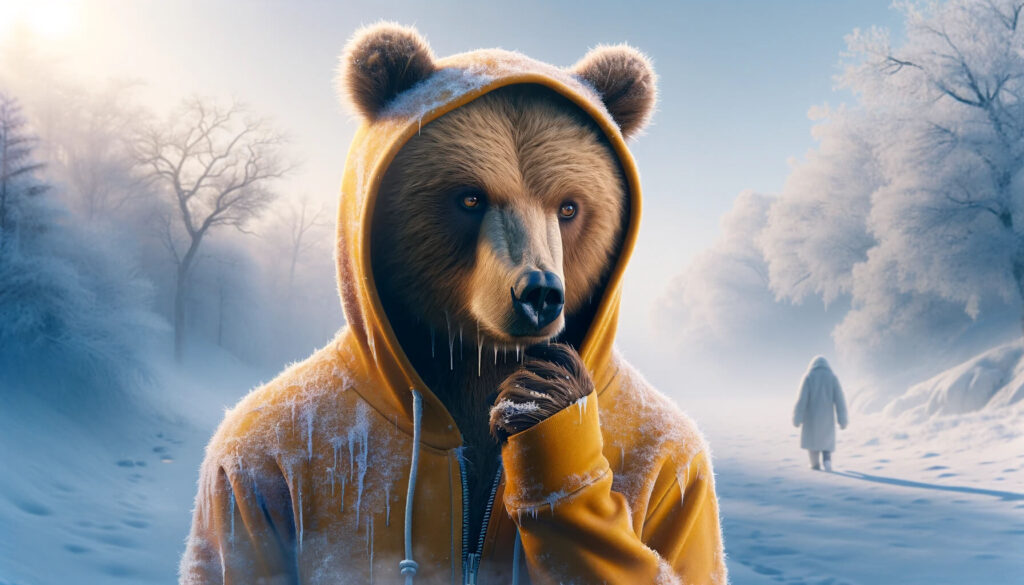 Erklärbär im Winter